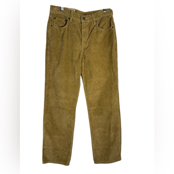 Levi’s Corduroy Pants Tan Gold Women’s Size 29x30 Mid Rise Low Pro MSRP $69.50 - Picture 1 of 4